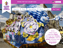 Tablet Screenshot of mardigrasworld.com